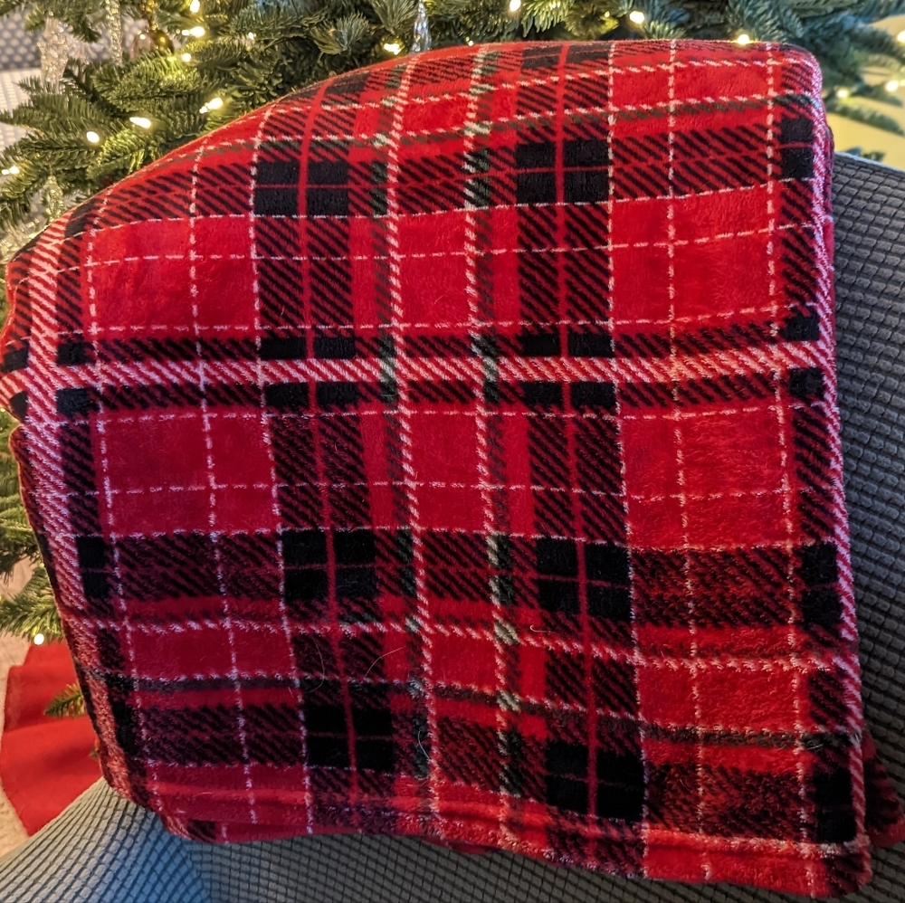 Christmas throw